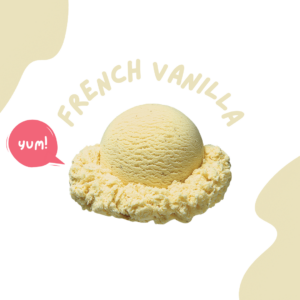 French Vanilla Gelato Scoop (for waffles)