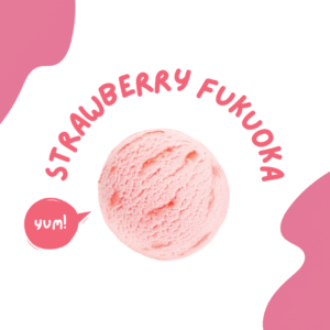 Strawberry Fukuoka Gelato Scoop (for waffles)