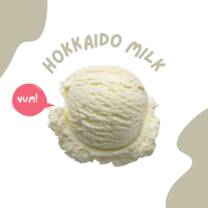 Hokkaido Milk Premium Gelato Scoop (for waffles)